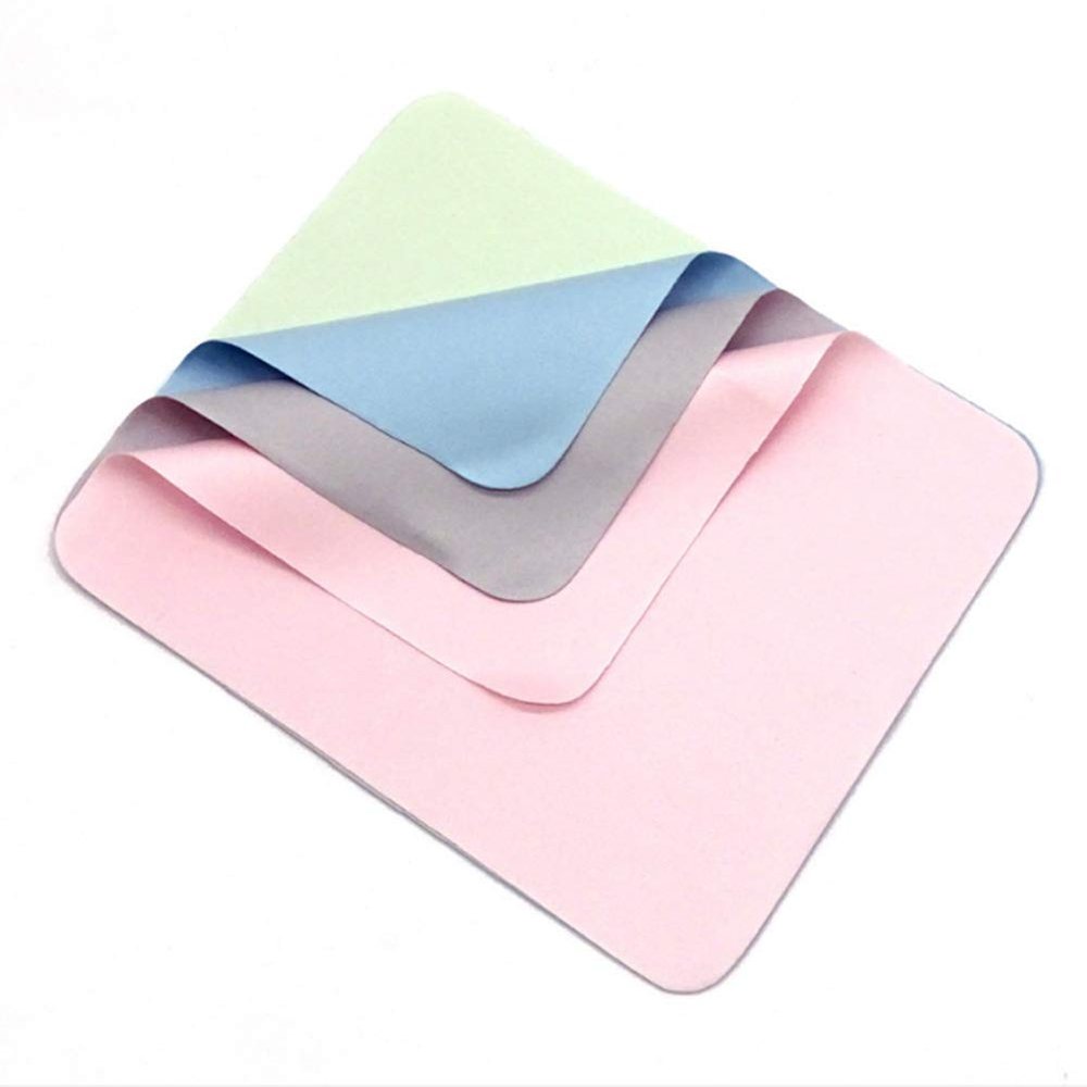 AKOAK 5 Pcs Eyeglass Cleaning Cloth Microfiber Cleaning Cloth Soft Lens Cleaning Cloth for Electronics Computer Screens Cameras Lenses Glasses Cell Phones LCD Screens LCD TVS and Other Fine Surfaces