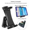 IPad Tripod Mount Adapter 360 Degree Rotatable Universal Tablet Clamp Holder for iPad Pro 12.9 11 10.5, iPad Air Mini, Surface Tab, Galaxy Tab and 3.5 to 13.5in Phone Tablet, for Tripod, Monopod view 2