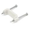 StarTech.com 100 Pack Cable Clips with Nails - Two Steel Nails - Reusable Nail-in Clamps - Brick/Drywall Cable Fasteners - Ethernet Cord/AV/Coax Cable - Mounting Cable Tacks - White - TAA (CBMDNMCC2) view 1