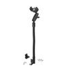 ARKON Mounts RoadVise XL Heavy-Duty Seat Rail or Floor Tablet or Phone Mount | Flexible 18" Arm | 3.75" Shaft for Fine Tuning | Compatible with iPhone, Samsung, Google & More view 1