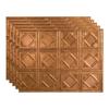 Fasade 18in x 24in Traditional 4 Antique Bronze Backsplash Panel 5pk view 1