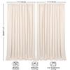 10ftx8ft Backdrop Curtains Polyester Backdrop Curtain Ivory Backdrop Drapes for Cloth Ceremony Wedding Backdrop Fabric 2 Packs 5ftx8ft Outdoor Decoration view 3