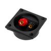 Pinhaijing Square Shape Double Binding Post Speaker Box Terminal Cup Black and Red view 1