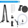 Kiyo pro Webcam Ring Light Wall Holder,10'' Streaming Light with Wall Folding Mount Compatible with Razer Kiyo,Kiyo Pro,Kiyo X Webcams Black view 2