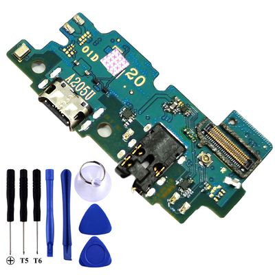 Bestdealing Galaxy A20 USB Charging Port Flex Cable Replacement SM-A205U Type C Charger Dock Board Flex Cable Connector for Samsung A20 A205U Port Repair Part with Tools Only USA