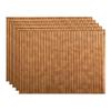 Fasade 18in x 24in Rib Antique Bronze Backsplash Panel 5pk view 1