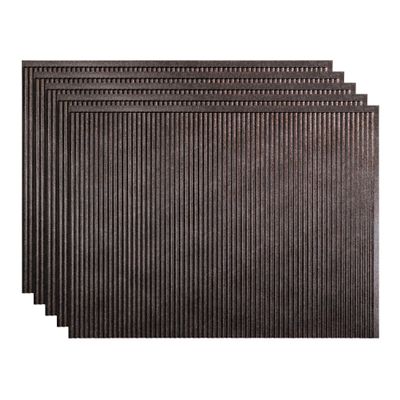 Backsplash Panel 18" x 24" Rib Smok, PK5