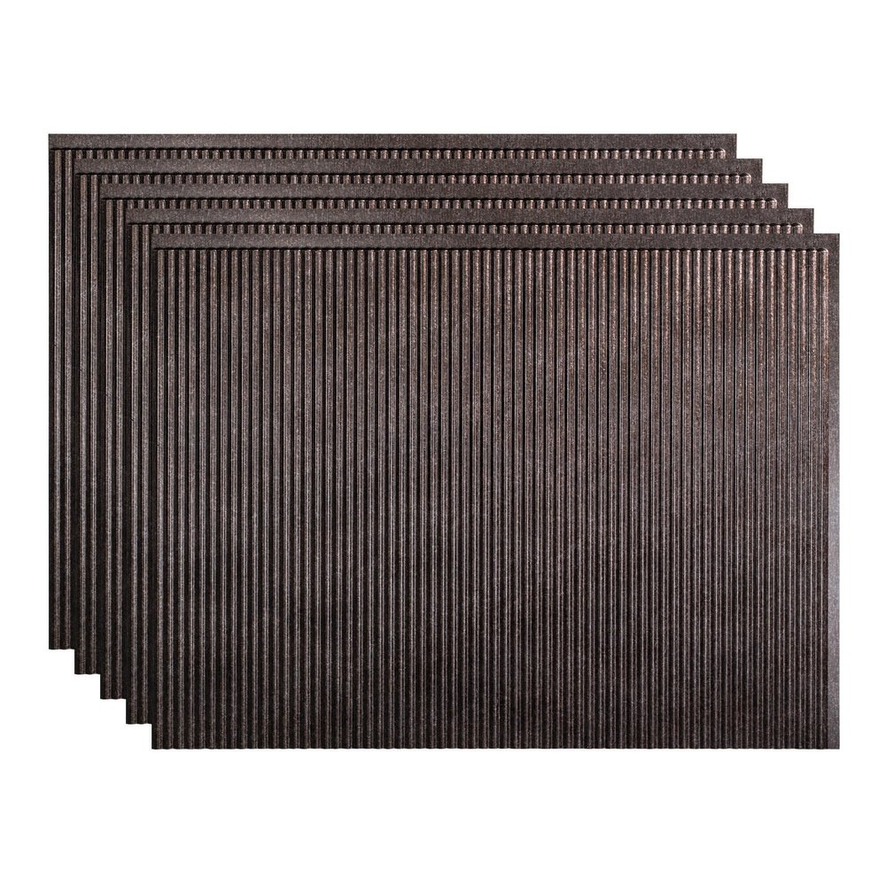 Backsplash Panel 18" x 24" Rib Smok, PK5