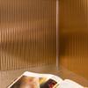 Fasade 18in x 24in Rib Polished Copper Backsplash Panel 5pk view 3