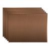 Fasade 18in x 24in Rib Oil Rubbed Bronze Backsplash Panel 5pk view 1