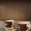 Fasade 18in x 24in Rib Argent Bronze Backsplash Panel 5pk view 4