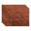 Fasade 18in x 24in Rib Moonstone Copper Backsplash Panel 5pk view 1
