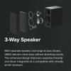 ELAC Uni-Fi 2.0 UB52 Bookshelf Speakers (Pair), Black (UB52-BK) view 3