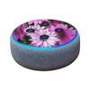 MightySkins Glossy Glitter Skin for Amazon Echo Dot (3rd Gen) - Purple Flowers | Protective, Durable High-Gloss Glitter Finish | Easy to Apply, Remove, and Change Styles | Made in The USA view 1