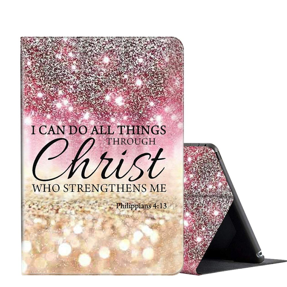 Kindle Paperwhite Case (10th Generation, 2018 Version), Multi-Angle Viewing Folio Stand Smart Cover Case for Amazon Kindle Paperwhite 10th Gen 2018 eReaders 6 inch -I can do All Things Through Christ