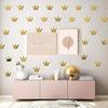 20PCS Crown Mirror Wall Stickers, Princess Baby Room Decor for Kids Rooms, Gold Crown Decal (Acrylic Material) view 1