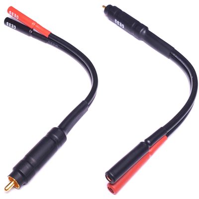 CNCESS CESS-104 RCA Male Plug to Banana Female Jack Adapter Cable, 2 Pack