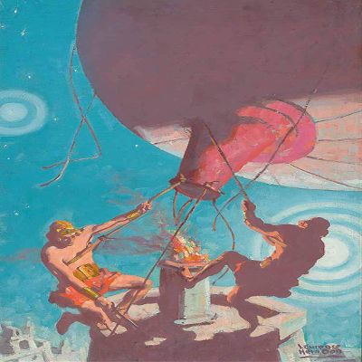 A Fighting Man of Mars : Michael Whelan : Blue Book : Archival Art Print