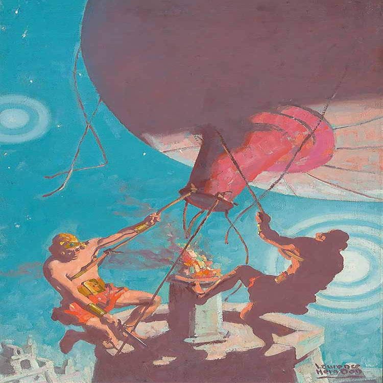 A Fighting Man of Mars : Michael Whelan : Blue Book : Archival Art Print