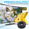 Anlink 300Ft (91 Meters) 4K 8MP 5MP 2MP 1080P BNC Video and Power Cable, Mini RG59 Wire for CCTV Security Camera Systems, with BNC Connector, RCA Adapter, Cable Clips view 2
