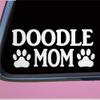 Doodle Mom Ticker Double Labradoodle Goldendoodle Stickers Car Decal Window Decal Vinyl Decal Die Cut Decals Funny Laptop Stickers Bumper Stickers Gift view 1