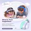 iClever HS19 Kids Headphones for School with Microphone, Safe Volume Limiter 74/85dBA, Over-Ear Girls Boys Headphones for Kids with FunShare Foldable Wired for iPad/Travel (Purple) view 3