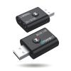 Bluetooth 5.0 Transmitter/Receiver Adapter 2 in 1 Powerful Function Bluetooth 5.0 Transmitter Receiver Independent Circuit Audio Adapter with 3.5mm Assist Cable view 1