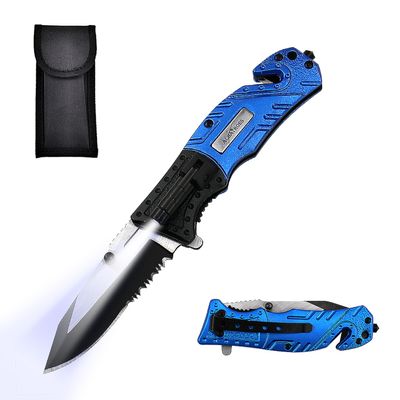 Valentine's Day Gift for Him, Birthday & Holiday Present - Multifunctional Pocket Knife Gift for Husband, Boyfriend, FatherMen - Folding EDC Tool with Glass Breaker & Seatbelt Cutter for Emergency and Outdoor Gear