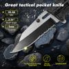 Valentine's Day Gift for Him, Birthday & Holiday Present - Multifunctional Pocket Knife Gift for Husband, Boyfriend, FatherMen - Folding EDC Tool with Glass Breaker & Seatbelt Cutter for Emergency and Outdoor Gear view 3