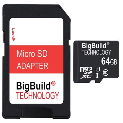 eMemoryCards 64GB Ultra Fast 80MB/s microSDXC Memory Card For Samsung Galaxy A01, A10, A10s, A20, A20E, A40, A41, A51, A71, A80 Mobile