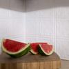 Fasade 18in x 24in Traditional 10 Matte White Backsplash Panel 5pk view 3