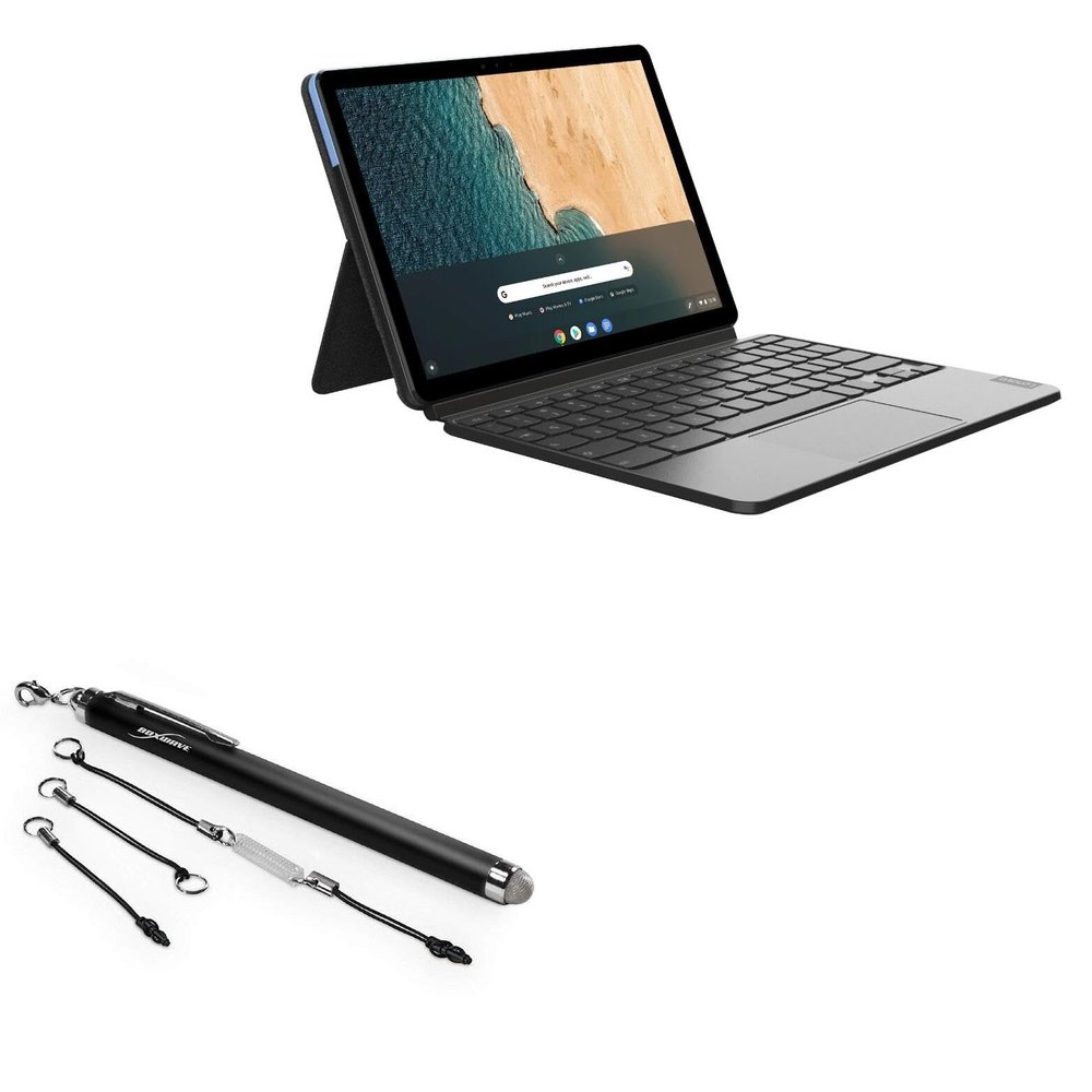 BoxWave Stylus Pen Compatible with Lenovo Chromebook Duet - EverTouch Capacitive Stylus, Fiber Tip Capacitive Stylus Pen - Jet Black