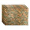 Fasade 18in x 24in Ripple Copper Fantasy Backsplash Panel 5pk view 1
