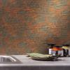 Fasade 18in x 24in Ripple Copper Fantasy Backsplash Panel 5pk view 2