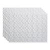 Fasade 18in x 24in Traditional 6 Gloss White Backsplash Panel 5pk view 1