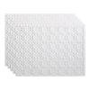 Fasade 18in x 24in Traditional 6 Matte White Backsplash Panel 5pk view 1