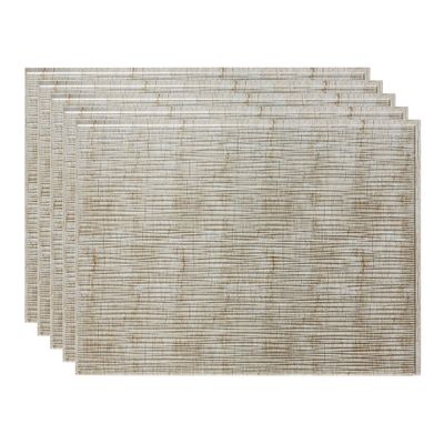 Fasade 18in x 24in Ripple Vintage Metal Backsplash Panel 5pk
