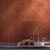 Fasade 18in x 24in Ripple Moonstone Copper Backsplash Panel 5pk view 2