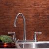 Fasade 18in x 24in Ripple Moonstone Copper Backsplash Panel 5pk view 3