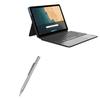 BoxWave Stylus Pen Compatible with Lenovo Chromebook Duet - FineTouch Capacitive Stylus, Super Precise Stylus Pen - Metallic Silver view 1