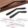 Geeyu Large Cabinet Handles, Black Cabinet Pulls Drawer Handles Kitchen Handles Black Knobs Hardware Furniture Accessories Door Handle (Color : 9030 22.2cm) view 3