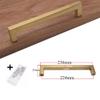 Geeyu Gold Cabinet Handles, New Golden Brass Kitchen Cabinet Handles Modern Dresser Pulls Door Handles and Knobs Square Furniture Hardware (Color : A7) view 2