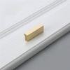 Geeyu Gold Cabinet Handles, Brass Furniture Handles Gold Cabinet Door Drawer Wardrobe Dresser Pulls Knobs Cabinet Pulls Kitchen Handle (Color : Pitch Size 32mm) view 1