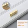 Geeyu Gold Cabinet Handles, Brass Furniture Handles Gold Cabinet Door Drawer Wardrobe Dresser Pulls Knobs Cabinet Pulls Kitchen Handle (Color : Pitch Size 32mm) view 2
