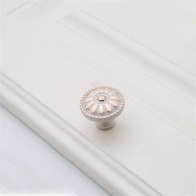 Geeyu Copper Handles, European Zinc Alloy Cabinet Handles Drawer Knobs Kitchen Cupboard Handles Door Pulls White Black Furniture Handle Hardware (Color : Ivory White S)