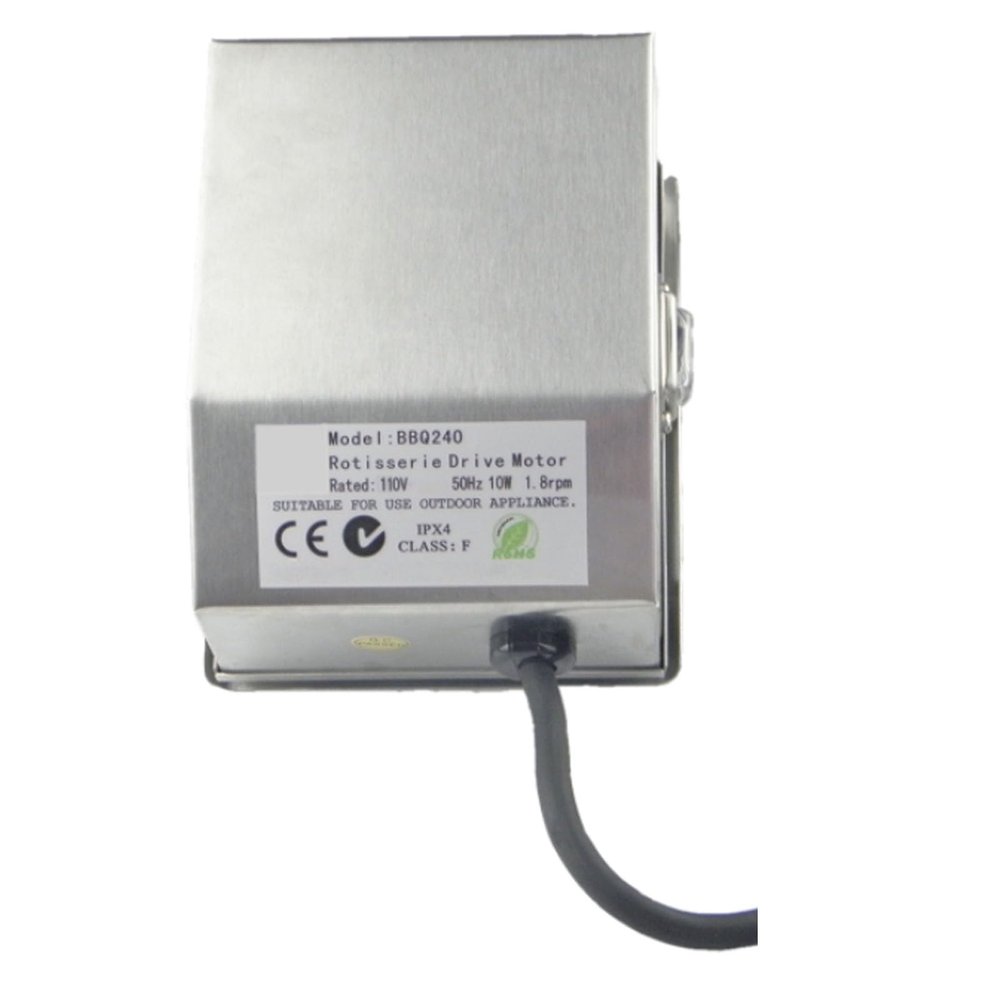 CHANCS Stainless Steel Barbecue Machine 110V 10W 1.8rpm, for Family Dining Outdoor Grilling Hotel Kitchen