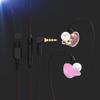 BASN Bmaster in Ear Monitor Headphones Triple Driver Earphones with Two Detachable MMCX Cable Fit in Ear Suitable for Audio Musician Drummer(Pink) view 4