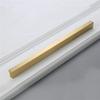 Geeyu Gold Cabinet Handles, Brass Furniture Handles Gold Cabinet Door Drawer Wardrobe Dresser Pulls Knobs Cabinet Pulls Kitchen Handle (Color : Pitch Size 200mm) view 1