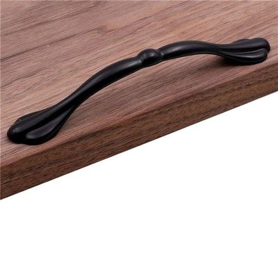 Geeyu Bathroom Cabinet Handles, Black Cabinet Pulls Drawer Handles Kitchen Knobs Hardware Drawer Furniture Parts Accessories Door Handle (Color : 9027 12.7cm)