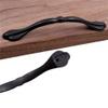 Geeyu Bathroom Cabinet Handles, Black Cabinet Pulls Drawer Handles Kitchen Knobs Hardware Drawer Furniture Parts Accessories Door Handle (Color : 9027 12.7cm) view 4